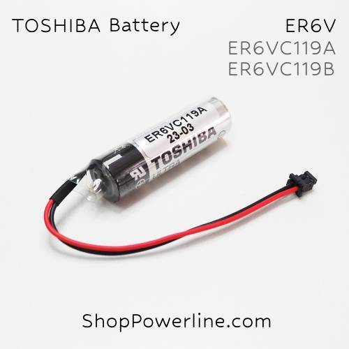 แบตเตอรี่ Battery TOSHIBA/Japan (ER6VC119A/B, Mitsubishi M70) 3.6V (Black Plug)