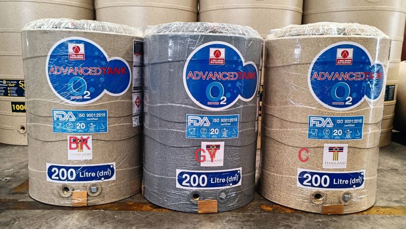 ถังเก็บน้ำบนดิน แอ็ดวานซ์ รุ่นโอทู (O2) ขนาด 200 ลิตร ราคาถูก ส่งฟรี