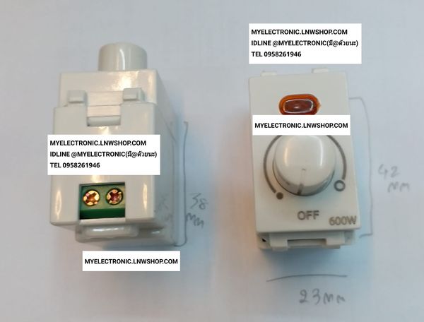 ขาย หรี่ไฟ600W รุ่น RKW-803 DIMMER WIDE SERIES หรี่ไฟ600W DIMMER600W RKW803 กล่องหรี่ไฟติดผนัง ราคา ตัวละ . . . . หน่วย บาท
