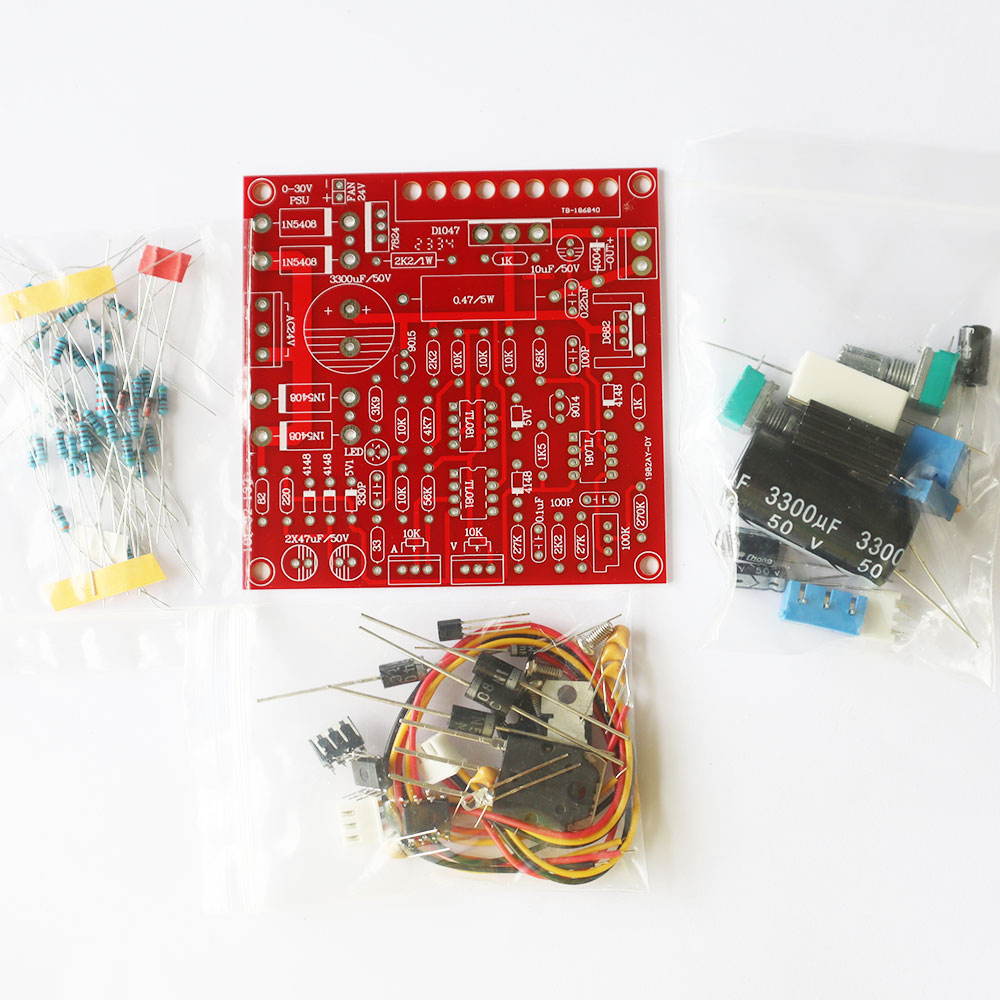 ชุดคิทวงจร Regulator 0-30V 2mA-3A (ยังไม่ได้ประกอบ)