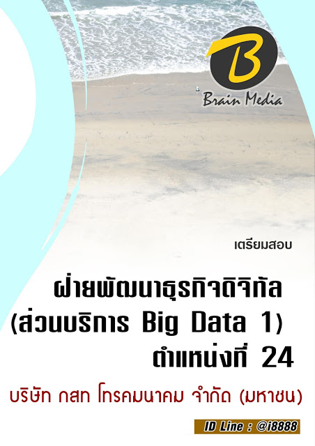โหลดแนวข้อสอบ ฝ่ายพัฒนาธุรกิจดิจิทัล (ส่วนบริการ Big Data 1) ตำแหน่งที่ 24 บริษัท กสท โทรคมนาคม จำกัด (มหาชน)