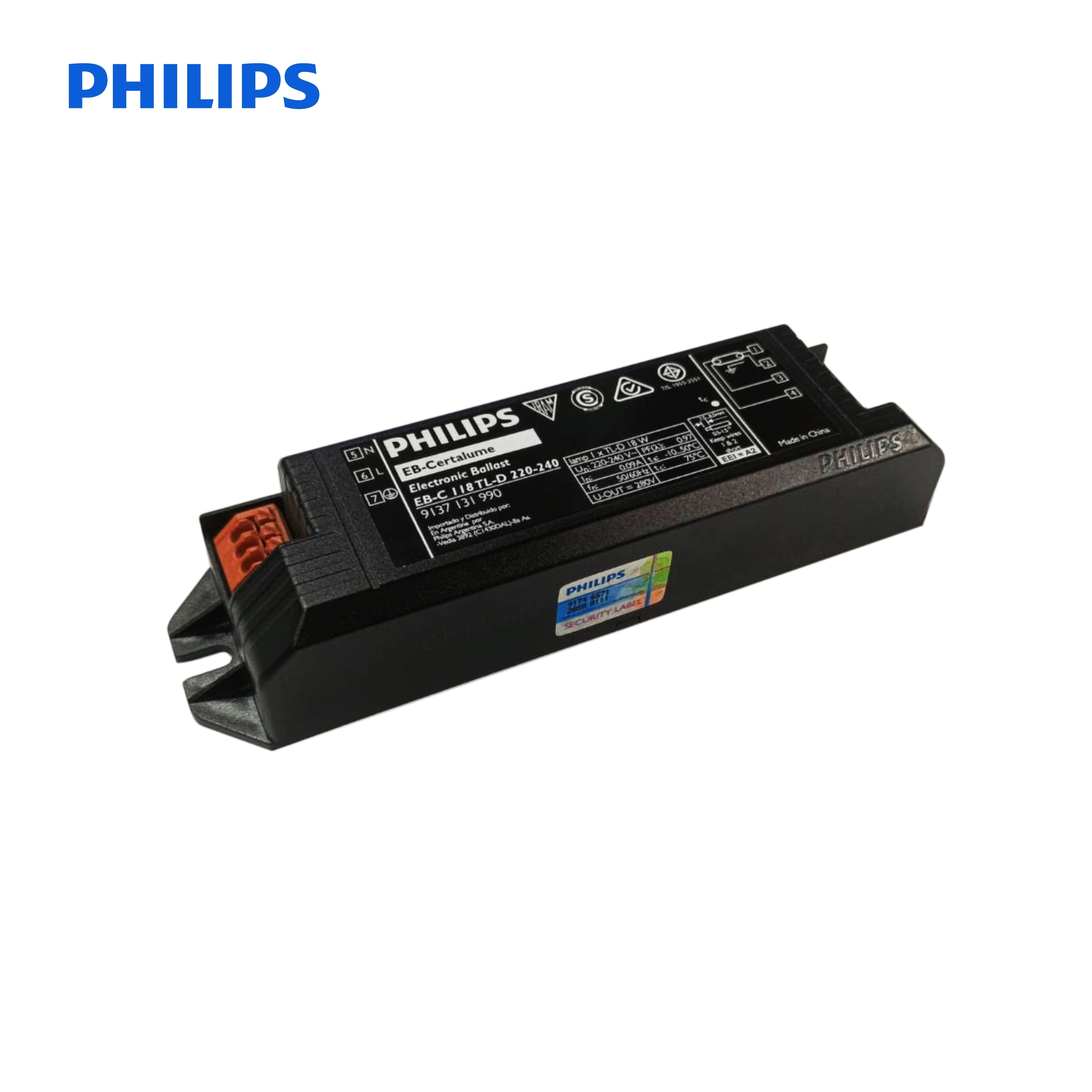 PHILIPS บัลลาสต์อิเล็กทรอนิกส์ Electronic Ballast EB-C 118 TL-D 18W