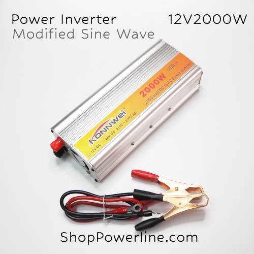 เครื่องแปลงไฟ Power Inverter 12VDC to 220VAC 2000W (Modified Sine Wave)