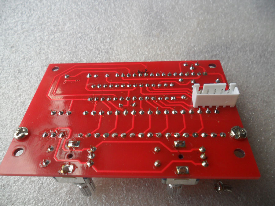 ชุดคิทวงจร Regulator 0-28V 1mA-2A มีหน้าจอ ปรับค่ากระแสและแรงดันได้ (แบบยังไม่ได้บัดกรี)