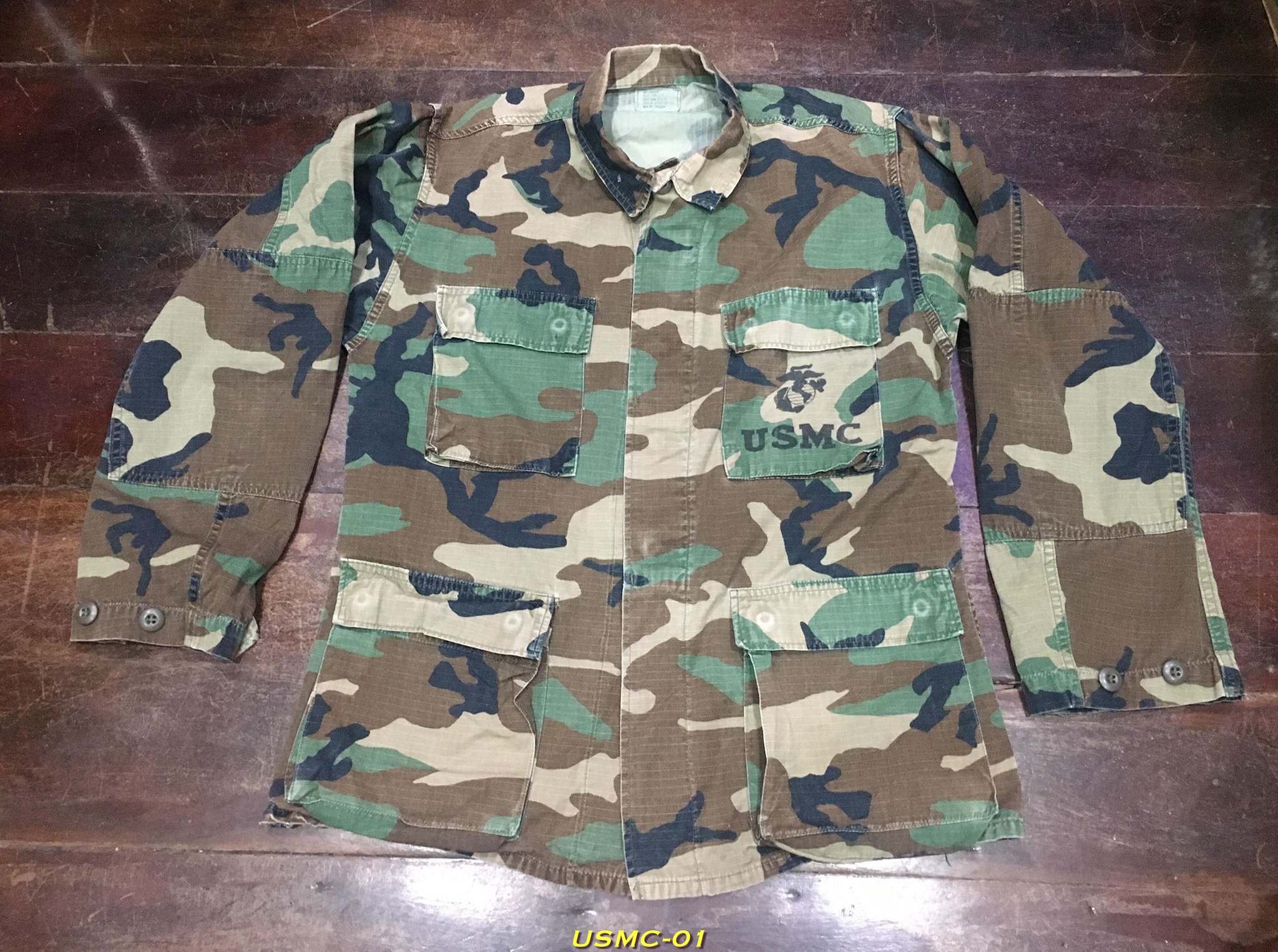 1. เสื้อทหาร USMC ลายพราง ปี 1987 ของแท้ Size: Small Regular
