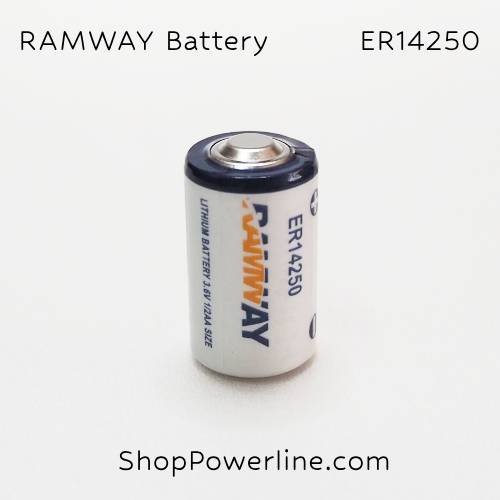 แบตเตอรี่ Battery RAMWAY (ER14250) 3.6V 1/2AA 1200mAh