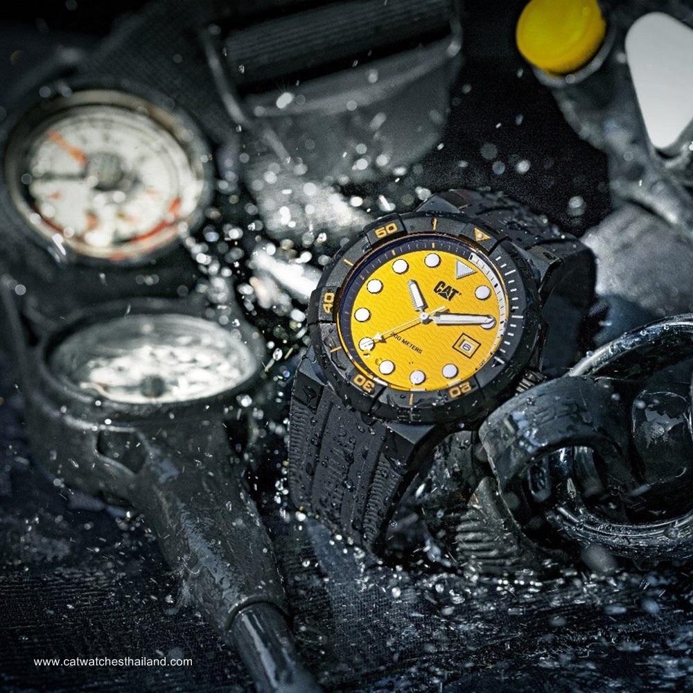 นาฬิกาดำน้ำ Caterpillar รุ่น SHOCK DIVER SI.161.21.721 กันน้ำลึก 200 เมตร