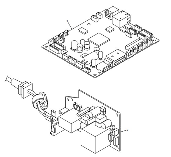 "บอร์ดจ่ายไฟใหม่" PS PCB UNIT M13 220 BROTHER MFC-J3520 "ตำแหน่งที่ 2"