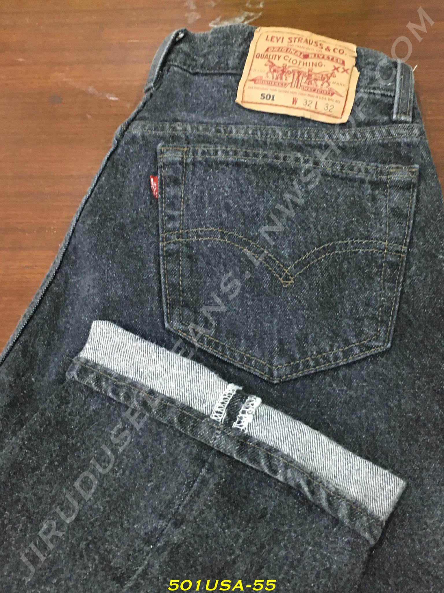 55. Levi’s 501 - สีดำฟอก Made in USA ปี 1994 เอว 31 ยาว 31