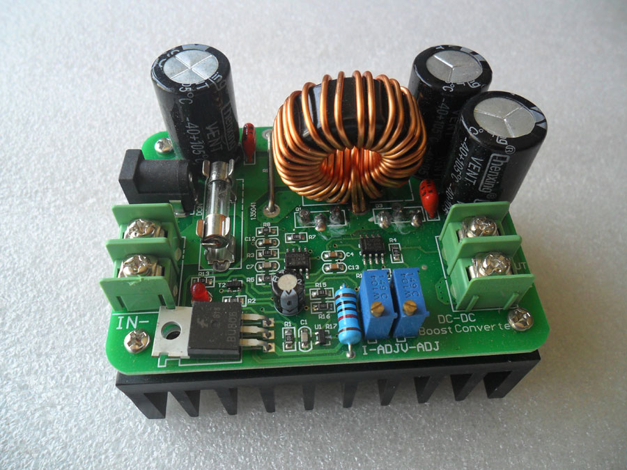 วงจรแปลงไฟขึ้น DC - DC ปรับไฟออกได้ 12-80 โวลต์