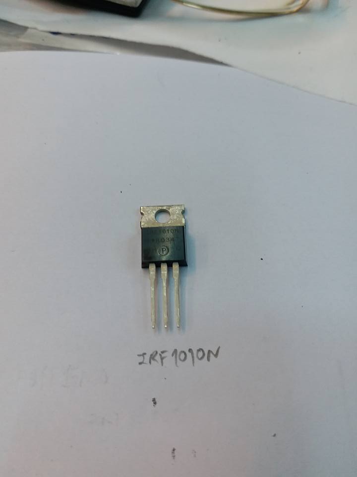 IRF1010NตัวถังTO-220มอสเฟตN-Channel MOSFET, 72A 55V 11MOHM 80NCยี่ห้อFairchildราคาตัวล่ะ