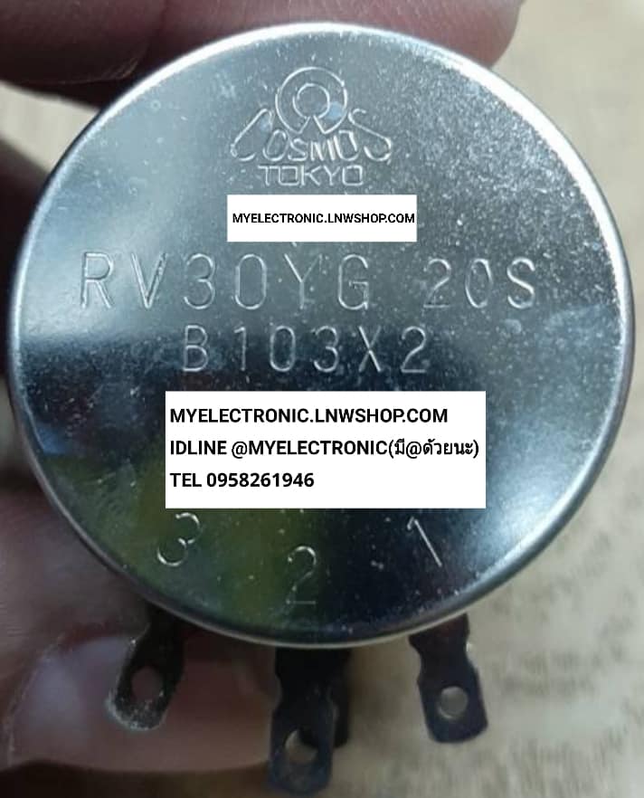 ขาย โวลุ่ม 10K 2ชั้น 6ขา RV30YG , RV30YG20S B103 X2 โวลุ่ม2ชั้น B103X2 ยี่ห้อ COSMO ญี่ปุ่น JAPAN ของแท้ โวลุ่ม10K โวลุ่ม10K2ชั้น โวลุ่ม10K6ขา โวลุ่ม10K2ชั้น6ขา ราคาตัวละ . . . . หน่วย บาท