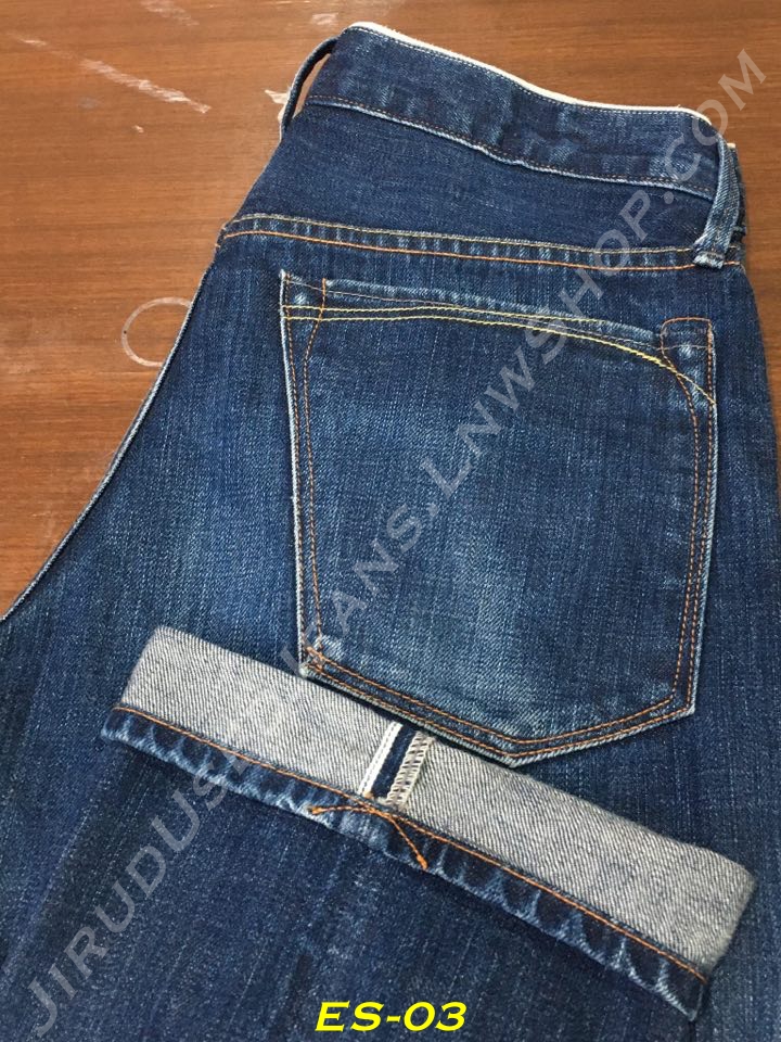 3. Earnest Sewn - Fulton No.53 ผ้าดิบฟอก White Oak ริมกระเทย 14oz. เอว 30 ยาว 33 Made in USA