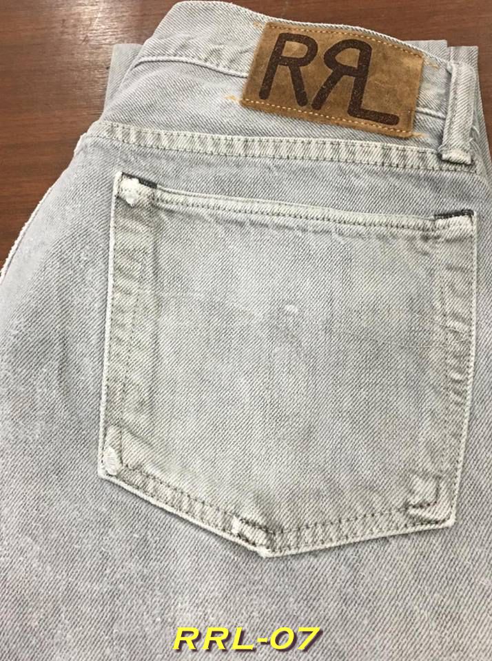7. RRL Jeans มือสอง ริมแดง สีเทา เอว 31 ยาว 33 Slim Fit Made in USA