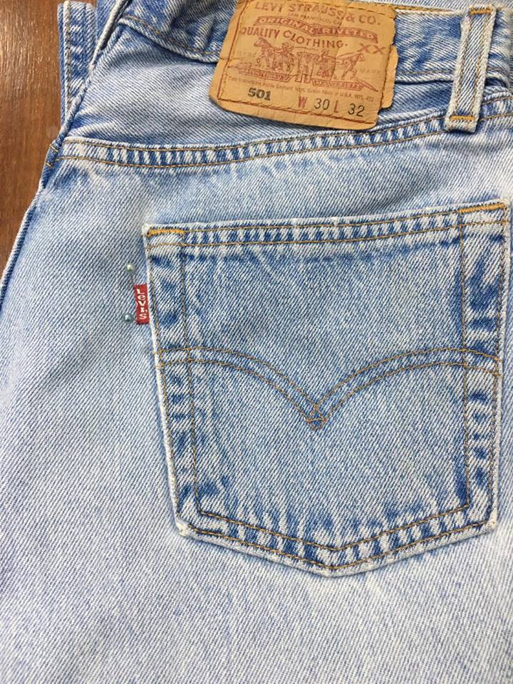 Levi's 501 ฟอกซีด Made in USA ปี 1996 เอว 30 ยาว 32