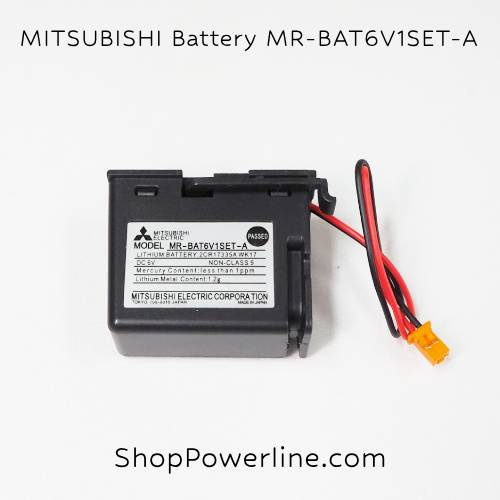 แบตเตอรี่ Battery Mitsubishi (MR-BAT6V1SET-A, MR-J4) 6V (Orange Plug)