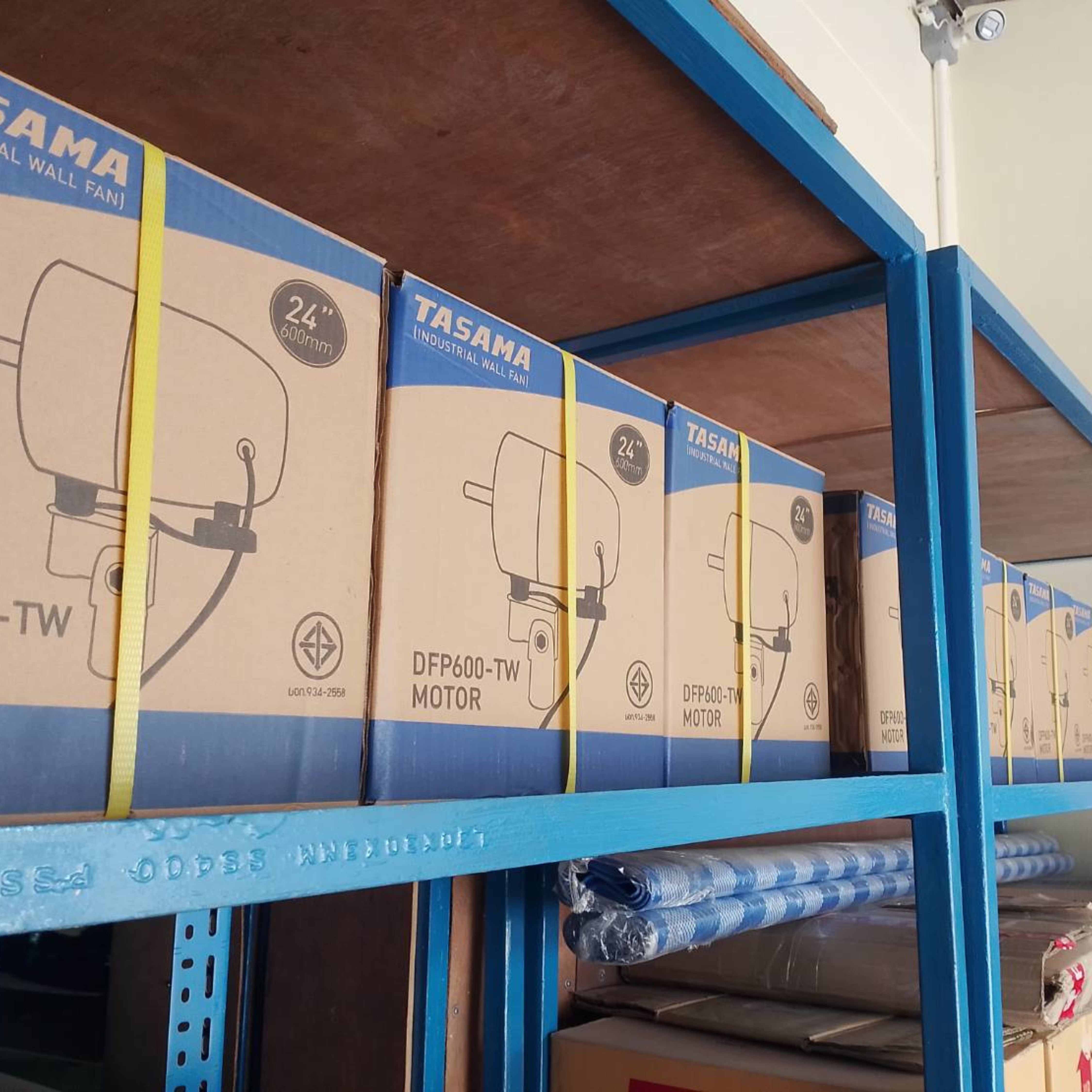 TASAMA พัดลมติดผนัง พัดลมอุตสาหกรรม สีดำ 2 ใบพัด ขนาด 24 นิ้ว รุ่น DFP600-TW