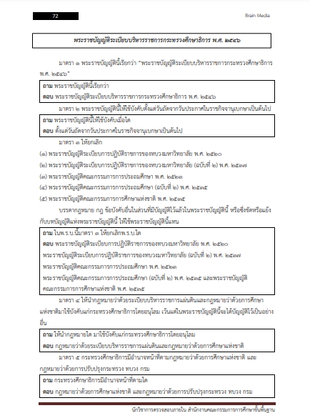 โหลดแนวข้อสอบ นักวิชาการตรวจสอบภายใน สำนักงานคณะกรรมการการศึกษาขั้นพื้นฐาน (สพฐ.)