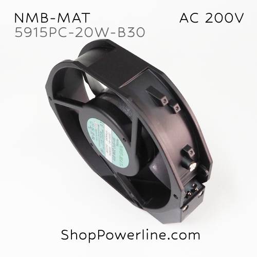 พัดลม Fan NMB-MAT (5915PC-20W-B30) AC200V 172x150x38mm 34/33W (2pin)
