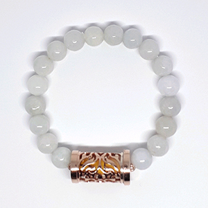 Braselets Jade สีขาว,เงิน 92.5% @ M 5.3 cm. White Color 1 SKU-BRA701