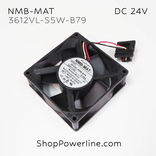 พัดลม Fan NMB-MAT (3612VL-S5W-B79, A90L-0001-0577) DC24V 92x92x32mm 0.35A (3wire Fanuc Special Plug)