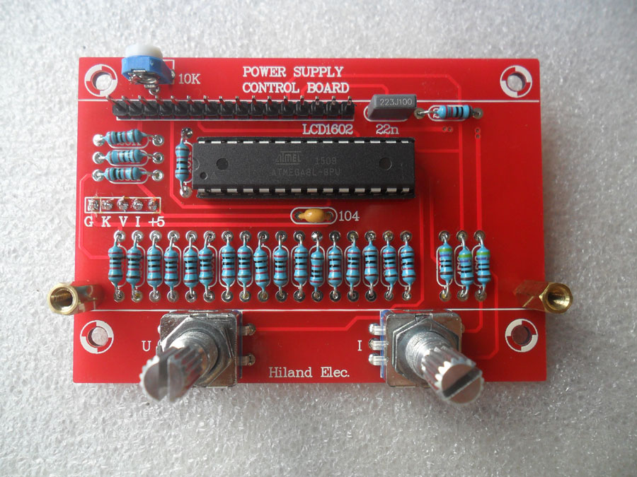 ชุดคิทวงจร Regulator 0-28V 1mA-2A มีหน้าจอ ปรับค่ากระแสและแรงดันได้ (แบบยังไม่ได้บัดกรี)