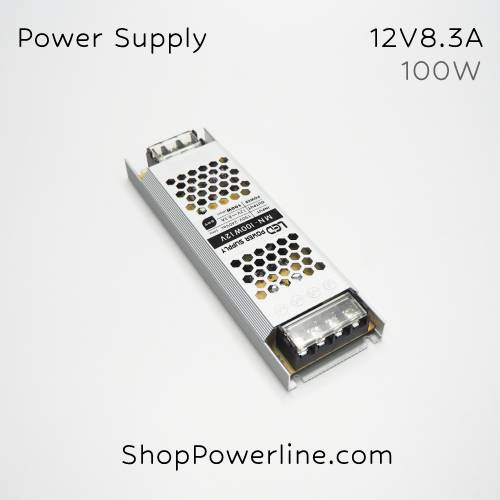 อุปกรณ์จ่ายไฟ Power Supply 12V 100W 8.3A (Slim)