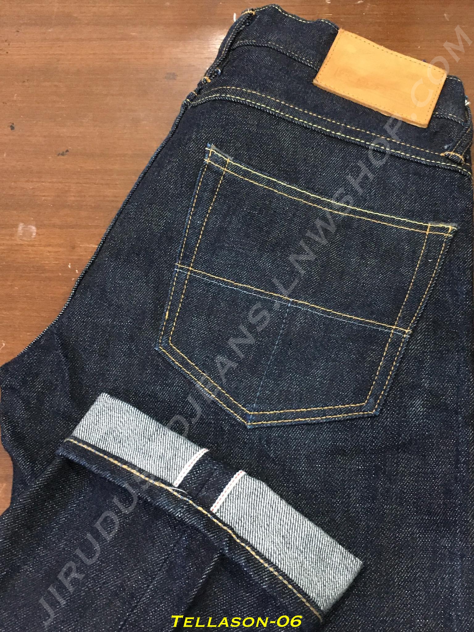 6. Tellason - Ladbroke Grove กระบอกเล็ก ผ้าดิบ White Oak ริมแดง 14.75 oz เอว 29 ยาว 33 Made in USA