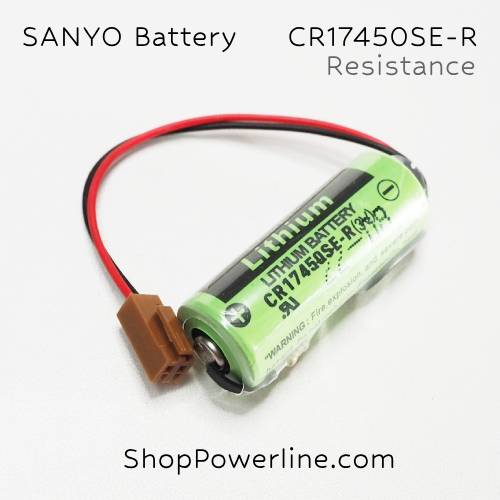 แบตเตอรี่ Battery SANYO (CR17450SE-R, A98L-0031-0012) 3V (Brown Plug,Resistance)