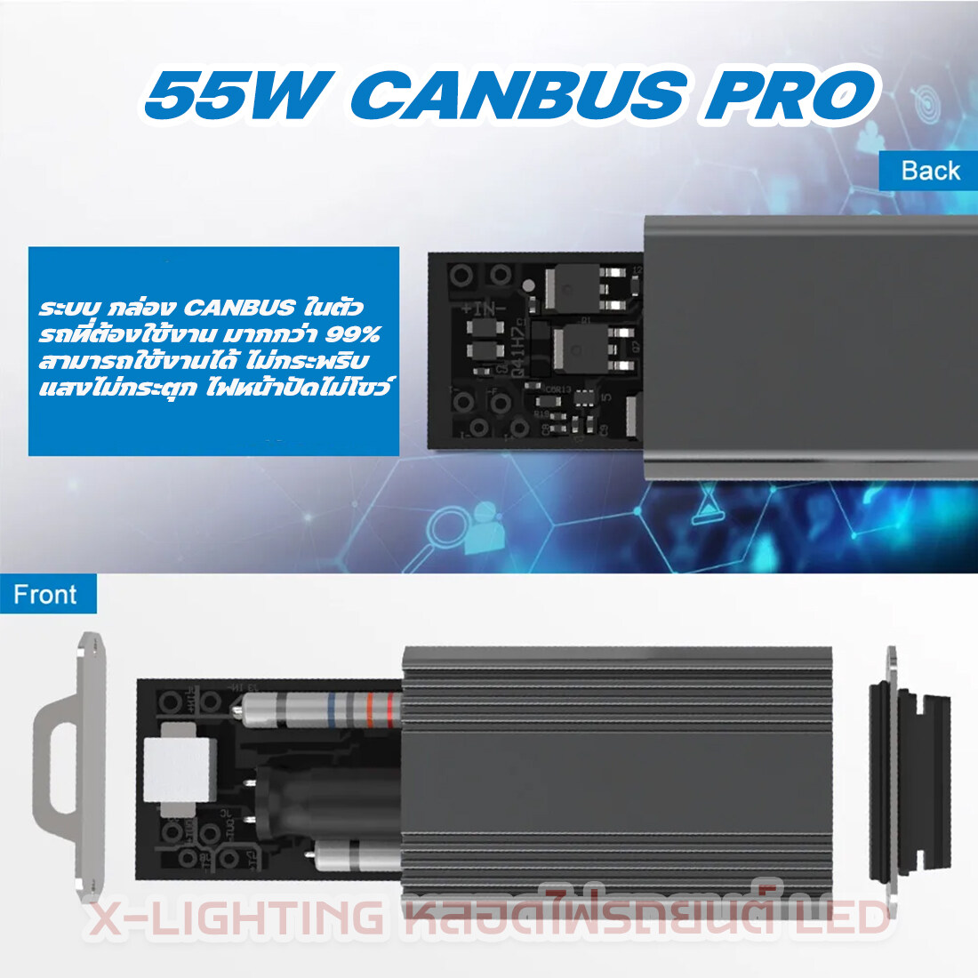 NAOEVO NR MR Rocket Super Bright 110W หลอดไฟหน้ารถยนต์ LED NAOEVO 110W 13200LM 6500K รับประกัน 15 เดือน หลอดไฟ H4 H11 ไฟหน้ารถ