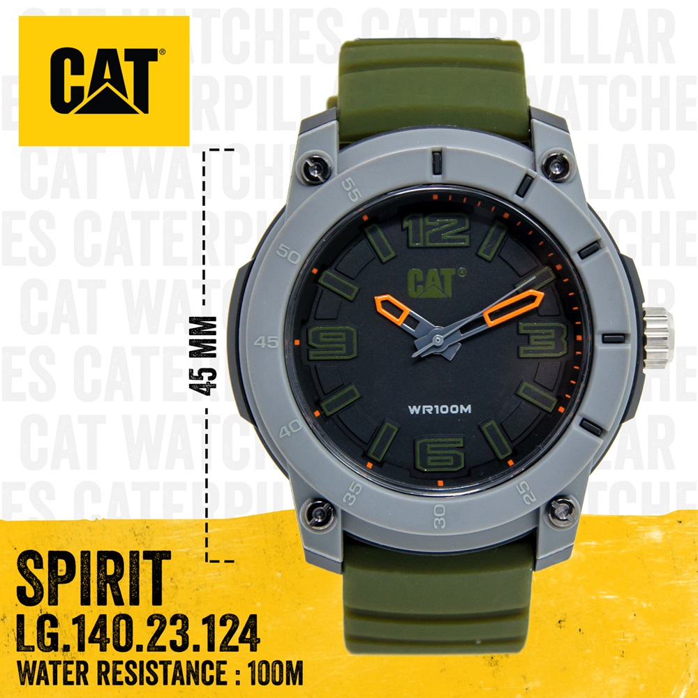 นาฬิกาข้อมือ CAT รุ่น SPIRIT LG รหัส LG.140.23.124 (สีเขียว-เทา)