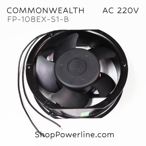 พัดลม Fan COMMONWEALTH (FP-108EX-S1-B) AC220V 172x150x51mm (2wire)