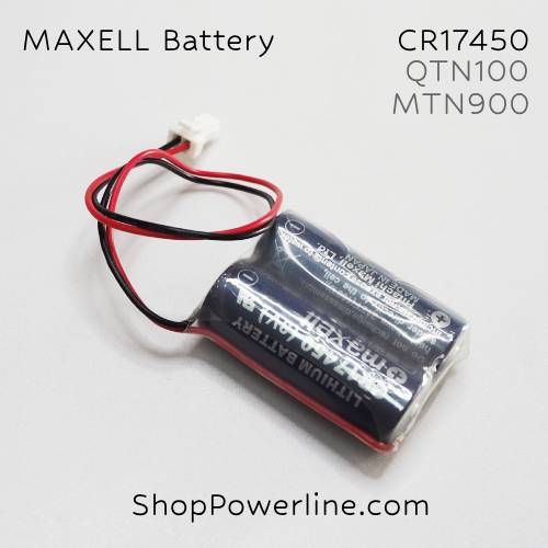แบตเตอรี่ Battery Maxell/Japan (CR17450 x2, QTN100, MTN900) 3V (White Plug)