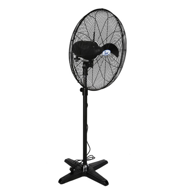 พัดลมอุตสาหกรรม รุ่นตั้งพื้น สีดำ 2ใบพัด YUSHI รุ่น DFP600-T ขนาด 24"