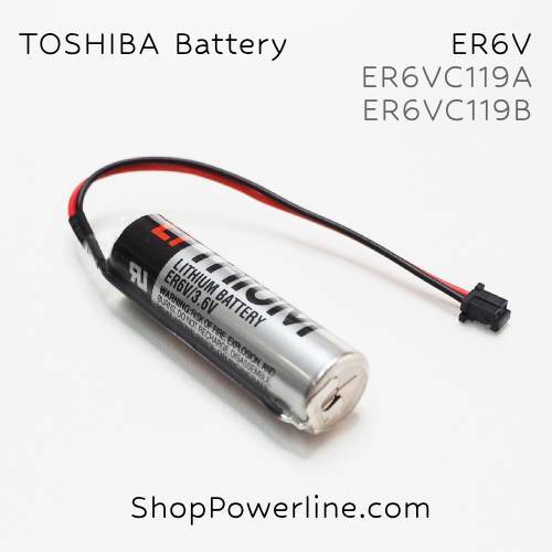 แบตเตอรี่ Battery TOSHIBA/Japan (ER6VC119A/B, Mitsubishi M70) 3.6V (Black Plug)