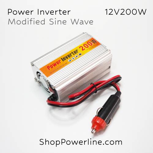 เครื่องแปลงไฟ Power Inverter 12VDC to 220VAC 200W (Modified Sine Wave)