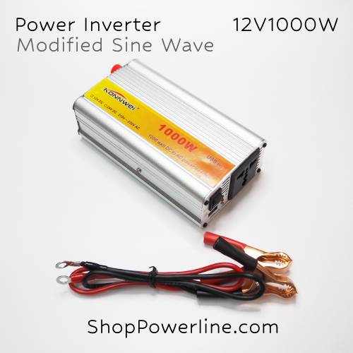 เครื่องแปลงไฟ Power Inverter 12VDC to 220VAC 1000W (Modified Sine Wave)