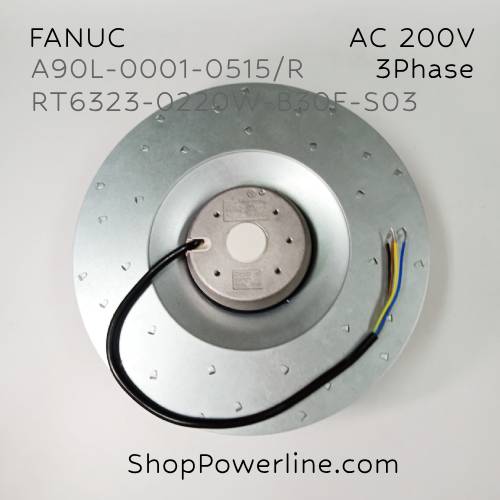 พัดลม Fan FANUC (A90L-0001-0515/R, RT6323-0220W-B30F-S03) AC200V 160x35mm 44/50W (4wire 3phase)