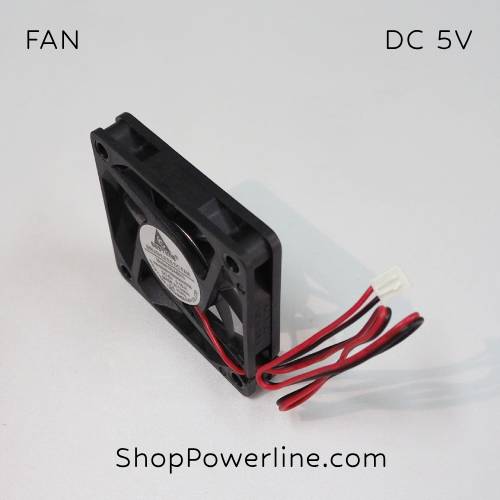 พัดลม Fan DC5V 60x60x10mm (2wire)