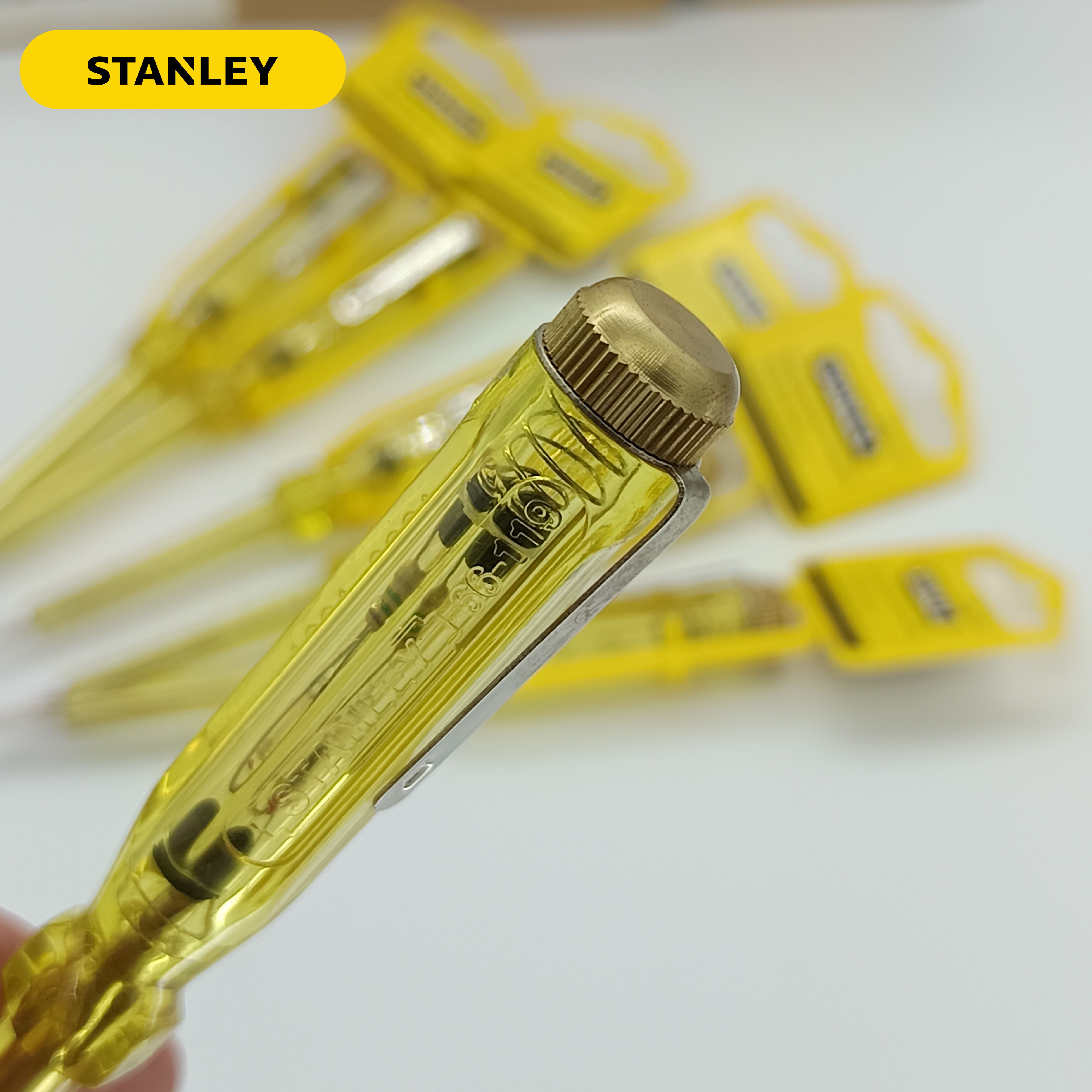 STANLEY 66-119 ไขควงลองไฟ ไขควงเช็คไฟ ขนาด 3x150มม. 100-500 โวลต์ ของแท้ 100%