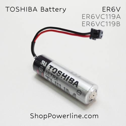 แบตเตอรี่ Battery TOSHIBA (ER6VC119A/B, Mitsubishi M70) 3.6V (Black Plug)