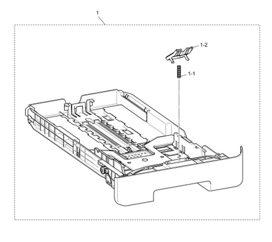 "ถาดป้อนกระดาษ A4" PAPER TRAY UNIT FB MFC-7840N "ตำแหน่งที่ 1"