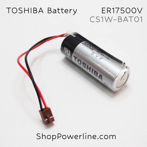 แบตเตอรี่ Battery Omron (ER17500V, CS1W-BAT01) 3.6V (Brown Short Plug)