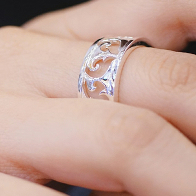 Silver ring ( RSL201 ) Z60 60 Silver 1 RSL201