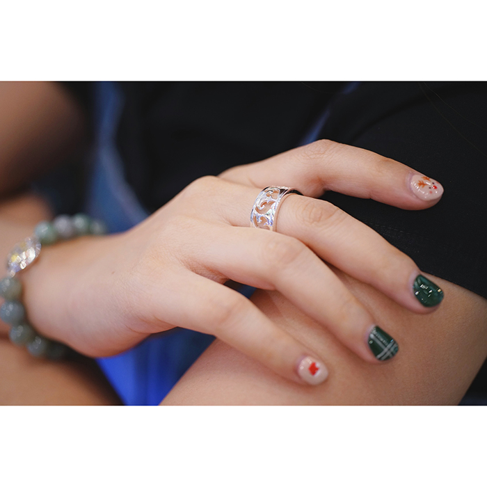 Silver ring ( RSL201 ) Z60 60 Silver 1 RSL201