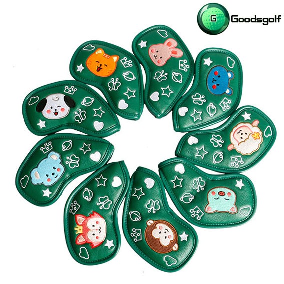 ปลอกหุ้มไม้กอล์ฟชุดเหล็ก ลายแมวสุดน่ารัก Cover iron set