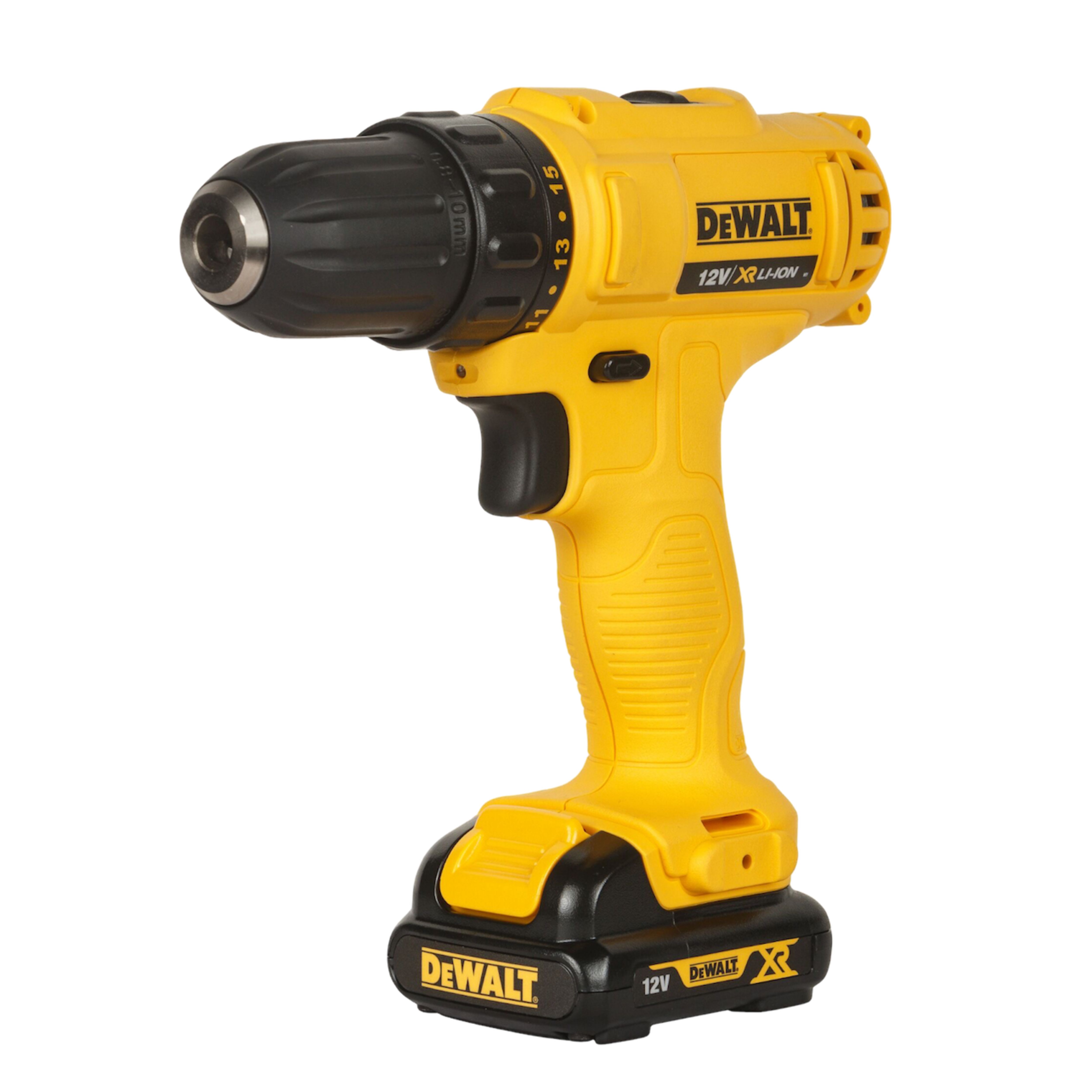 DEWALT DCD700S2A-B1 สว่านไร้สาย 12V แบตเตอร์รี่ Li-ion ขนาดตัวจับดอก 10mm. แถมชุดดอกสว่าน รับประกัน 3 ปี (ครบเช็ต)