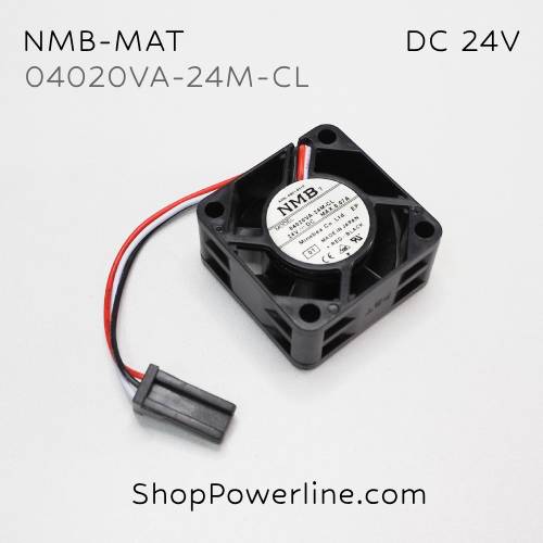 พัดลม Fan NMB-MAT (04020VA-24M-CL, A90L-0001-0510) DC24V 40x40x20mm 0.07A (3wire Fanuc Plug)