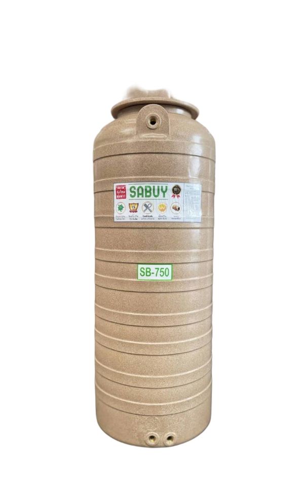 ถังเก็บน้ำบนดิน สบาย สีแกรนิต (SABUY SERIE) ขนาด 750 ลิตร แถมลูกลอย