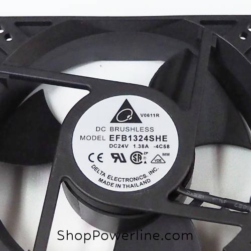 พัดลม Fan DELTA (EFB1324SHE -4C58) DC24V 127x127x38mm 1.38A (3wire White B2 Plug)